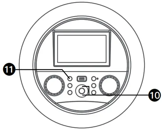Singing Machine ISM1080XX WiFi Enabled Pedestal System - function indicator