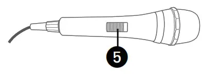 Singing Machine ISM1080XX WiFi Enabled Pedestal System - microphone