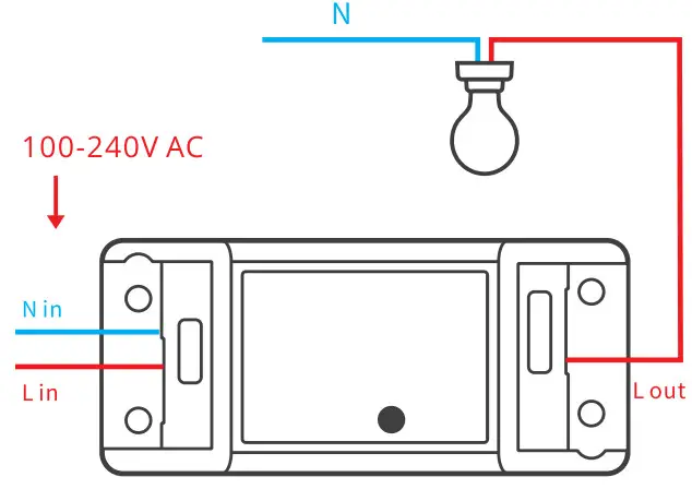 SONOFF SWITCH WF WiFi Smart Switch - wiring