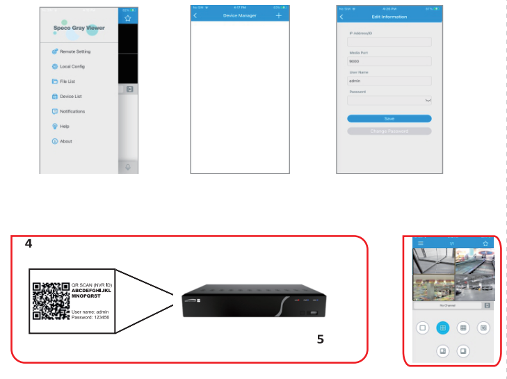 speco technologies ZIPK8WN2 Speco Gray Viewer Series Surveillance - app 7