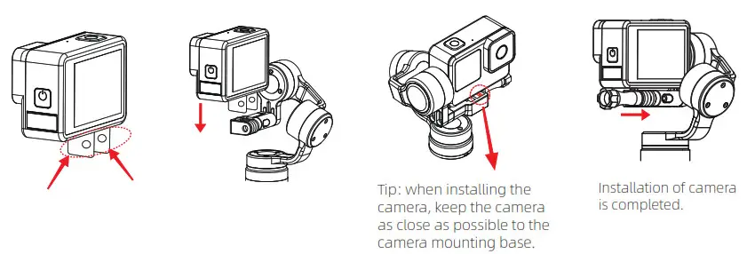 INKEE Falcon Handheld Action Camera Gimbal Stablizer- Action Camera