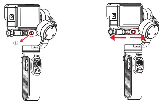 INKEE Falcon Handheld Action Camera Gimbal Stablizer- Adjustment Lock