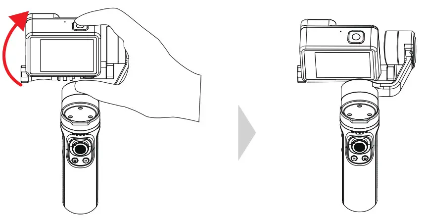 INKEE Falcon Handheld Action Camera Gimbal Stablizer- Manual Lock