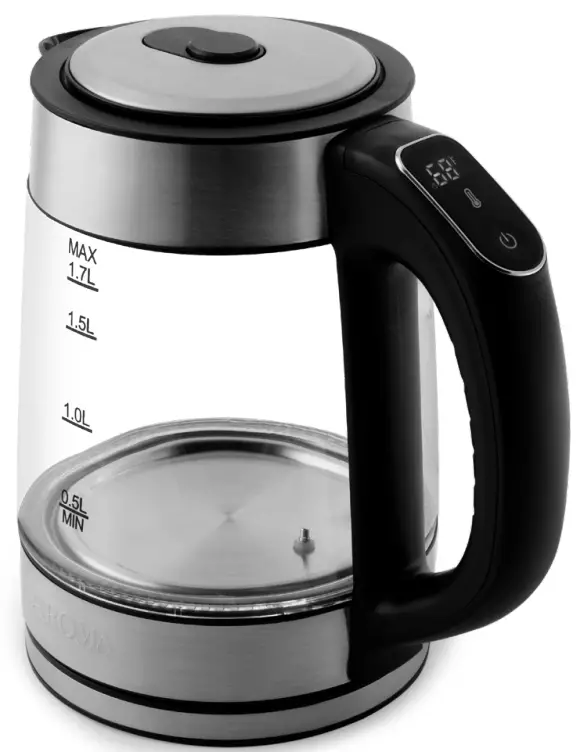 AROMA AWK 170D Digital Glass Water Kettle