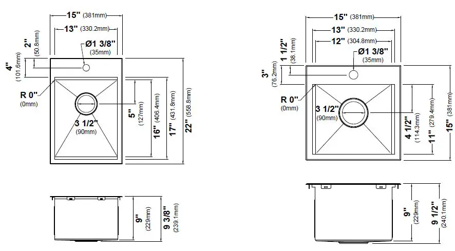 Kraus KWT311-15-316 M Workstation Stainless Steel Top Mount Outdoor Rated Kitchen Sink 2