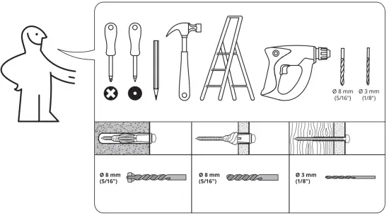 IKEA IDANAS Open Wardrobe Dark Brown Stained 59 211cm - fig1