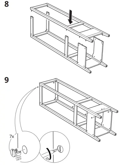 IKEA IDANAS Open Wardrobe Dark Brown Stained 59 211cm - fig10