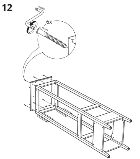 IKEA IDANAS Open Wardrobe Dark Brown Stained 59 211cm - fig13