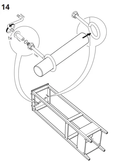 IKEA IDANAS Open Wardrobe Dark Brown Stained 59 211cm - fig15
