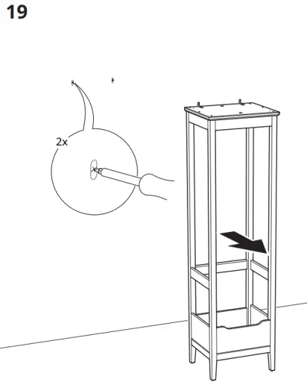 IKEA IDANAS Open Wardrobe Dark Brown Stained 59 211cm - fig19