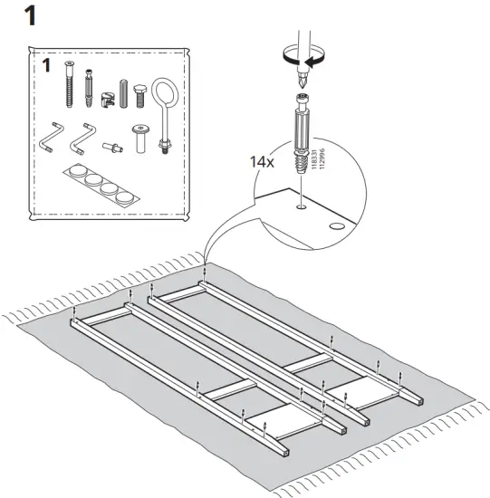 IKEA IDANAS Open Wardrobe Dark Brown Stained 59 211cm - fig6