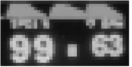 a close up of text on a tile floor