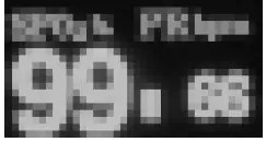 a close up of text on a tile floor