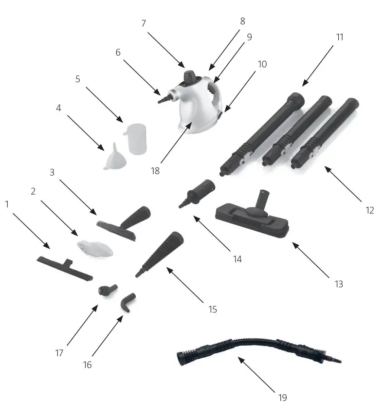 Menuett 003 284 Steam Cleaner - fig1