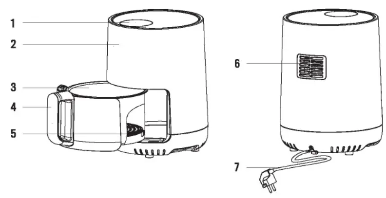 IKOHS Create Oil-Free Fryer- parts