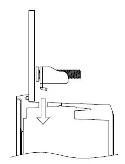 EMERSON GFK 3071C RXI Industrial Monitor - Bracket Insertion