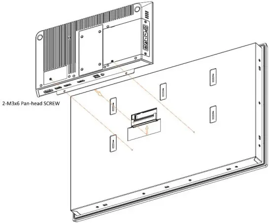 EMERSON GFK 3071C RXI Industrial Monitor - Panel Mount