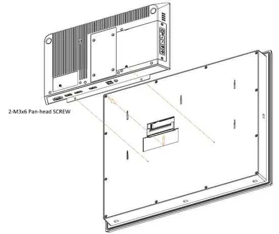 EMERSON GFK 3071C RXI Industrial Monitor - Panel Mount