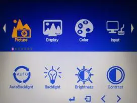 EMERSON GFK 3071C RXI Industrial Monitor - Picture Menu Options