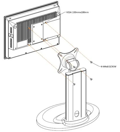EMERSON GFK 3071C RXI Industrial Monitor - VESA Mount 1