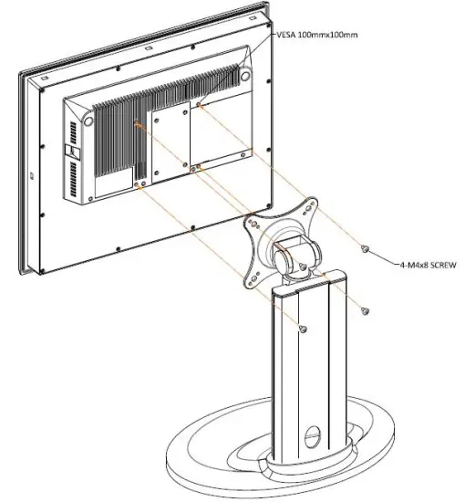 EMERSON GFK 3071C RXI Industrial Monitor - VESA Mount 2