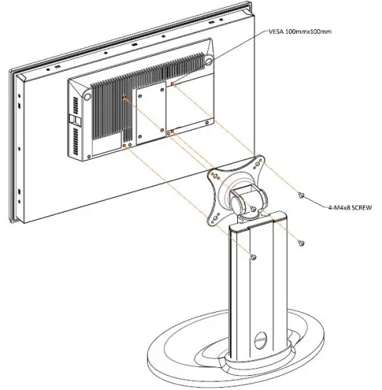 EMERSON GFK 3071C RXI Industrial Monitor - VESA Mount 3