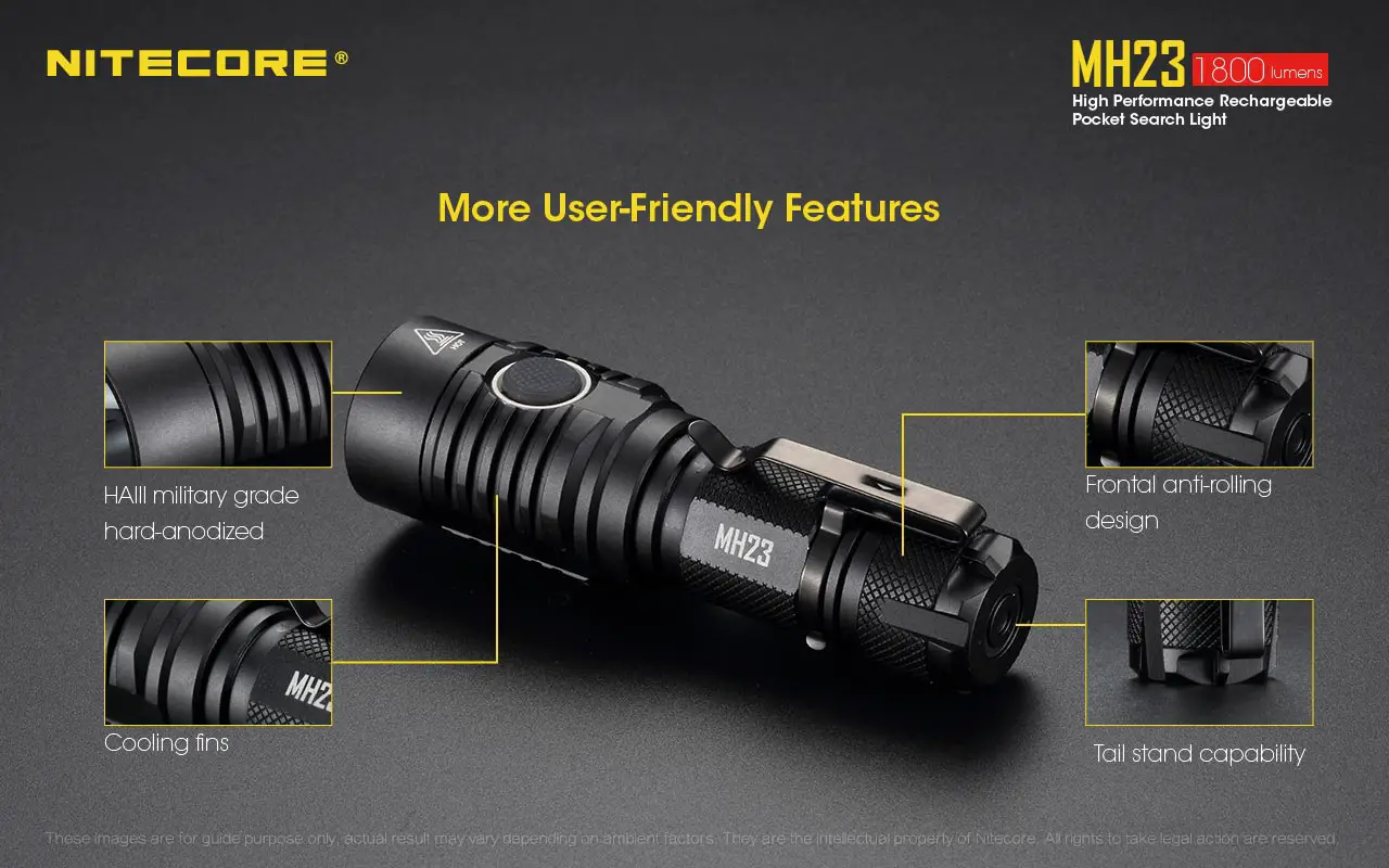 Nitecore Mh23 Rechargeable Led Flashlight User Manual