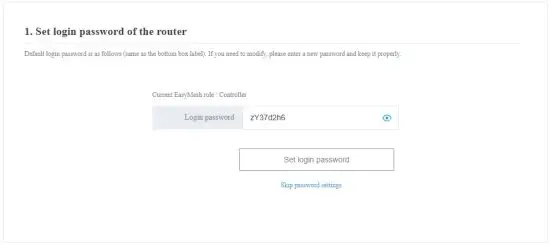 DZS MESH 1200 Dual Band Wi-Fi Router - Wi-Fi credentials