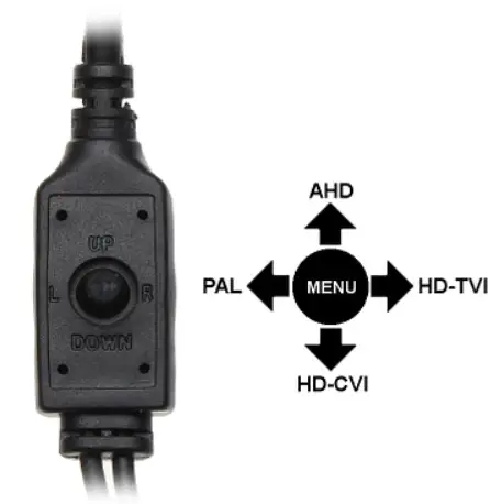 DELTA APTI H52V3 2812W AHDHD CVIHD TVIPAL Vandalproof Camera - The appropriate signal format