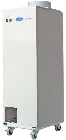 Carrier Fn1sxf Opticlean Negative Air Machine And Scrubber User Manual