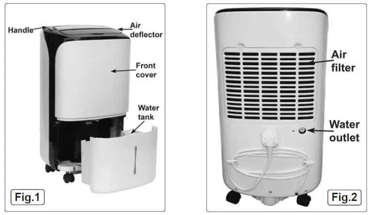 SEALEY SDH20.V4 Portable Dehumidifier 20LTR 2