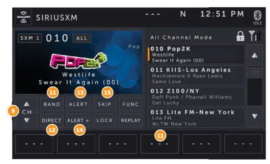 Glosys XSG4 In-Vehicle Infotainment System - channel 1