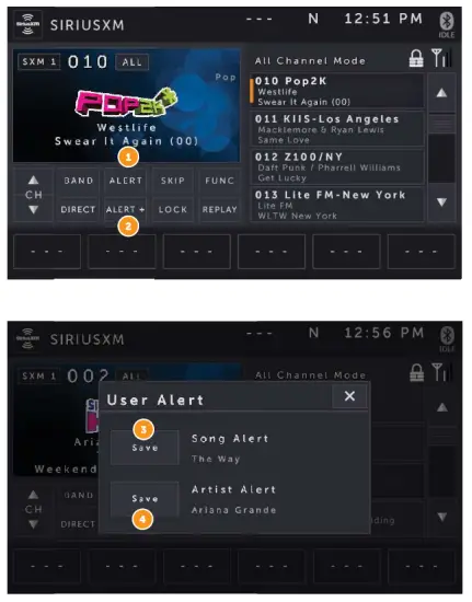 Glosys XSG4 In-Vehicle Infotainment System - song alart