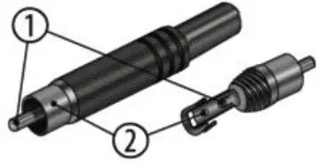 Swissonic ASM5 Active Studio Monitor - RCA connection