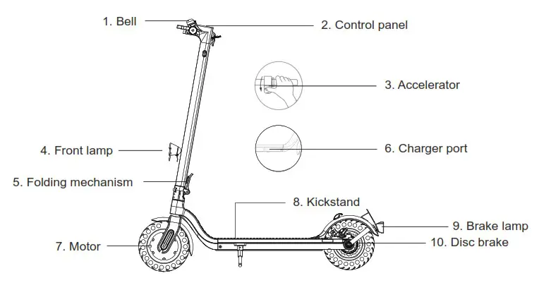 HIBOY Nex3 Electric Scooter 8 5 Inch Solid Tires - . Product Overview