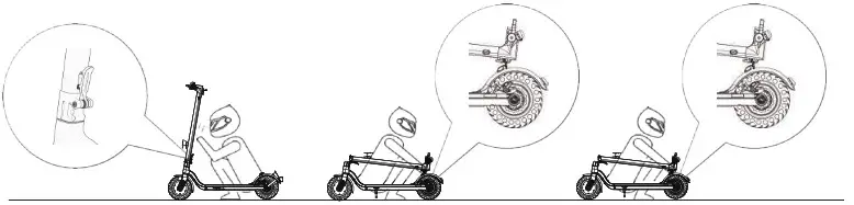 HIBOY Nex3 Electric Scooter 8 5 Inch Solid Tires - .Folding and Carrying