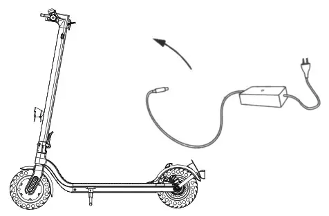HIBOY Nex3 Electric Scooter 8 5 Inch Solid Tires - Charging 1