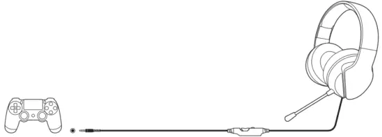 Headset Connected to Controller