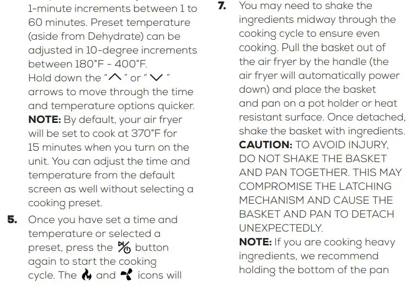 GoWise GW22953 ELECTRIC AIR FRYER User Manual - USING YOUR AIR FRYER