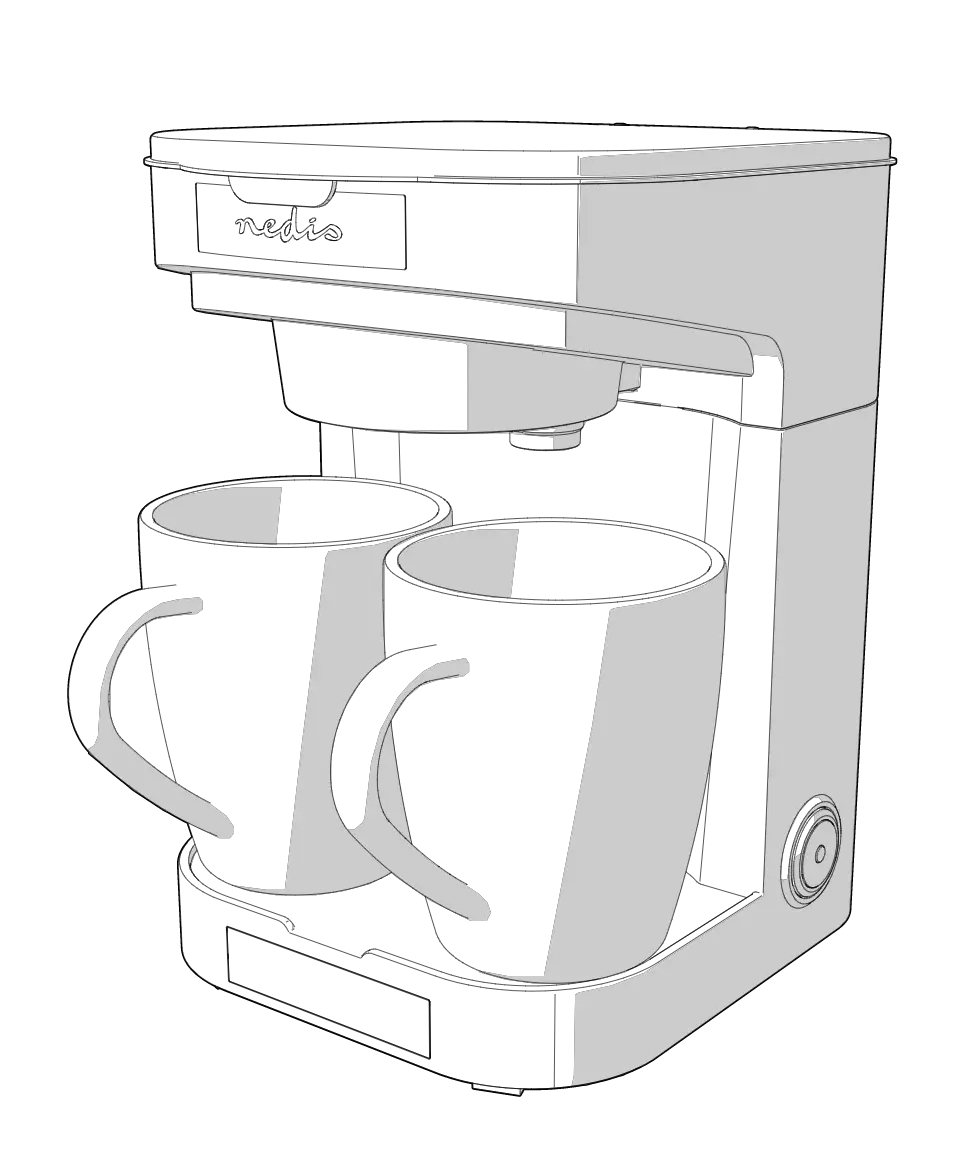 Nedis Kacm140ebk Coffee Maker User Manual