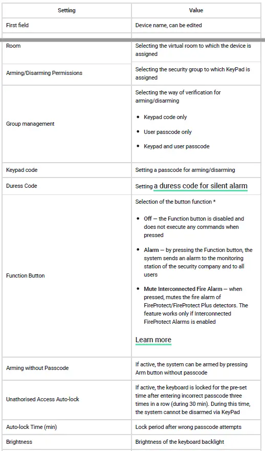 AJAX -AJ-KEYPAD -KeyPad-FIG-6