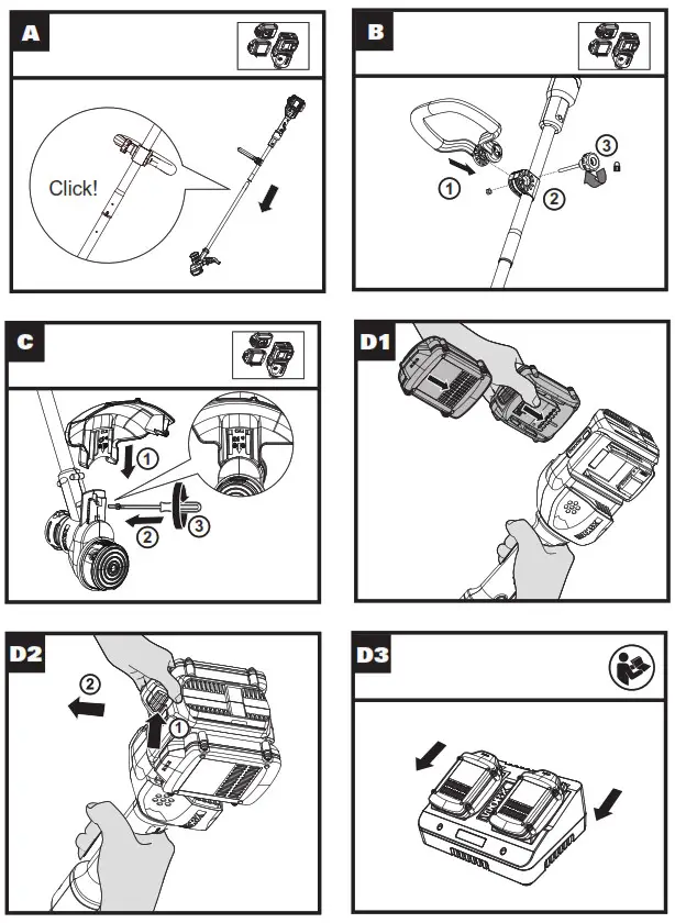 WORX Cordless Grass Trimmer - Cordless-