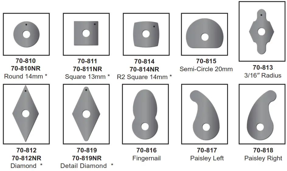 RIKON 70 800 4-Piece Woodturning System with Carbide Insert Cutters - Carbide Insert Cutters