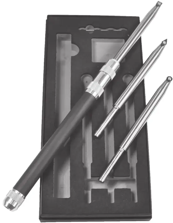 RIKON 70-800 4-Piece Woodturning System with Carbide Insert Cutters