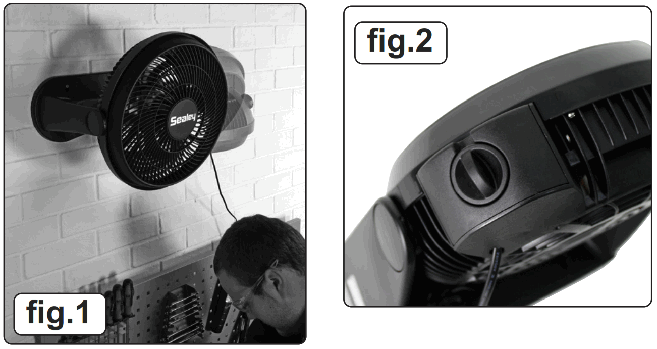 SEALEY SFF16 16” 3-SPEED DESK FLOOR FAN 230V - fig1