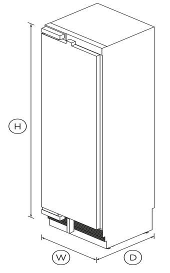 FISHER PAYKEL RS2484FLJ1 24 Inch Integrated Column Freezer - 1