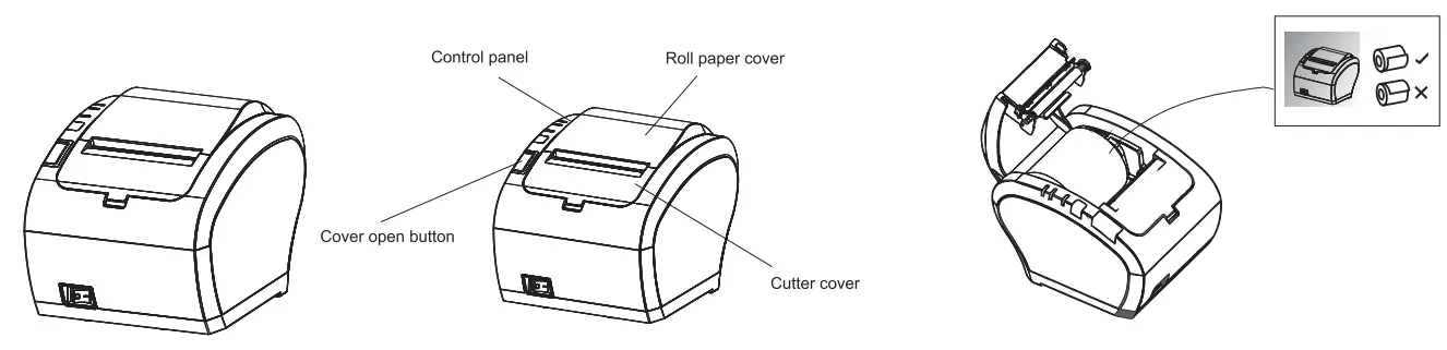 ZYWELL ZY308 Mini Receipt Printer - 1