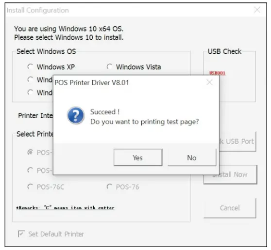 ZYWELL ZY308 Mini Receipt Printer - 18