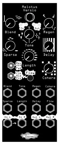 Noise Engineering Melotus Versio Stereo Texturizer - Input and output voltages