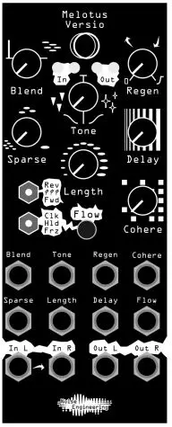 Noise Engineering Melotus Versio Stereo Texturizer - Interface
